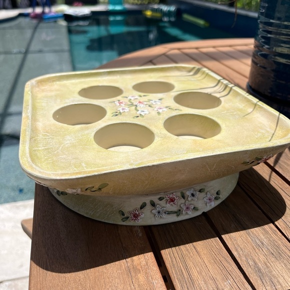 Vintage Partylite Candle Holder Terrace Blossom -Tea Lights - Picture 14 of 14